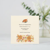 Invitation au dîner Citrouille de Thanksgiving (Debout devant)