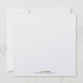 Invitation au dîner Confetti Lavender (Dos)