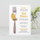 Invitation au dîner d'automne ou à l'événement d'a (Debout devant)