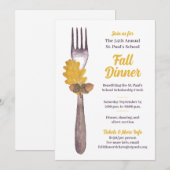 Invitation au dîner d'automne ou à l'événement d'a (Devant / Derrière)