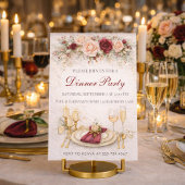 Invitation au dîner de Burgundy Gold