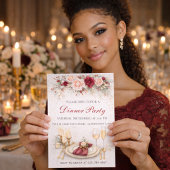 Invitation au dîner de Burgundy Gold