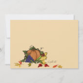 Invitation au dîner de fête (Dos)