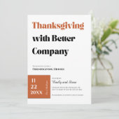 Invitation au dîner de Friendsgiving (Debout devant)