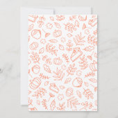 Invitation au dîner de Friendsgiving (Dos)