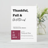 Invitation au dîner de Friendsgiving (Debout devant)