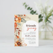 Invitation au dîner de Friendsgiving avec arche fl (Debout devant)