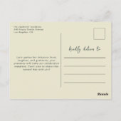 Invitation au dîner de Friendsgiving avec une arch (Dos)