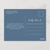 Invitation au dîner de Friendsgiving floral automn (Dos)