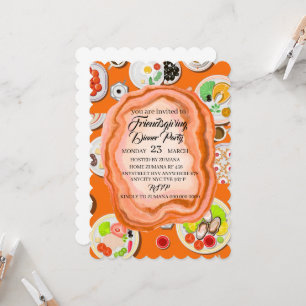 Invitation au dîner de Friendsgiving, partie de Th