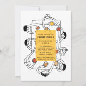 Invitation au dîner de Friendsgiving pour Thanksgi (Devant)