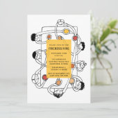 Invitation au dîner de Friendsgiving pour Thanksgi (Debout devant)