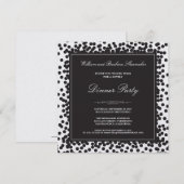 Invitation au dîner de la Black Confetti (Devant / Derrière)