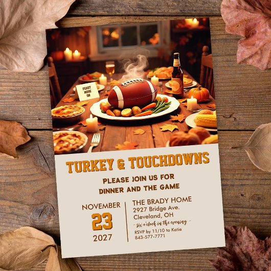 Invitation au dîner de la dinde et des touchés
