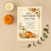 Invitation au dîner de la fête automnale