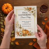 Invitation au dîner de la fête automnale