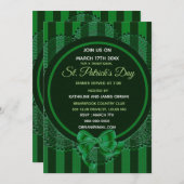 Invitation au dîner de la fête de la Saint-Patrick (Devant / Derrière)