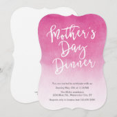 Invitation au dîner de la fête des mères de Waterc (Devant / Derrière)