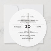 Invitation au dîner de la Fraternité chrétienne ro (Dos)
