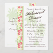 Invitation au dîner de la Rehearsal de Luau (Devant / Derrière)