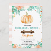Invitation au dîner de la répétition citrouille d' (Devant / Derrière)