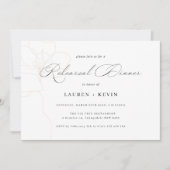 Invitation au dîner de la répétition Rose illustré (Devant)