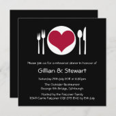 Invitation au dîner de la répétition sur les plaqu (Devant / Derrière)