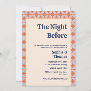 Invitation au dîner de la veille de la répétition