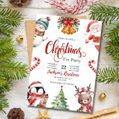 Invitation au dîner de la veille de Noël, fête de 