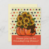 Invitation au dîner de l'Amicale| Tournesols (Devant / Derrière)