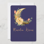 Invitation au dîner de l'Iftar de la Marine et du  (Dos)