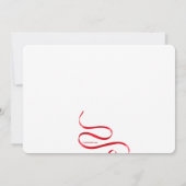 Invitation au dîner de Noël (Dos)