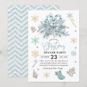 Invitation au dîner de Noël de la Flamme de neige