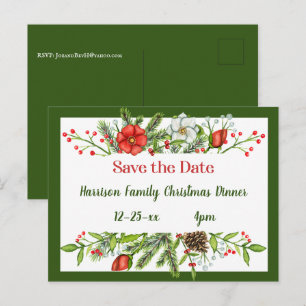Invitation au dîner de Noël en famille Sauvegarder