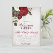 Invitation au dîner de Noël et fête de vacances (Debout devant)