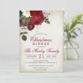 Invitation au dîner de Noël et fête de vacances (Debout devant)