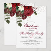 Invitation au dîner de Noël et fête de vacances (Devant / Derrière)