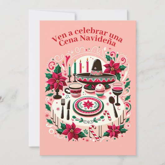 Invitation au dîner de Noël la veille de Noël (Devant)