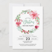 Invitation au dîner de Noël Wreath (Devant)