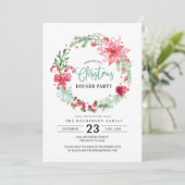 Invitation au dîner de Noël Wreath (Debout devant)