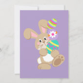 Invitation au dîner de Pâques de La La Easter Bunn (Dos)