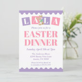 Invitation au dîner de Pâques La La (Debout devant)