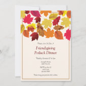 Invitation au dîner de potluck pour la fête des am (Devant)