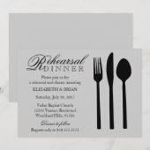 Invitation au dîner de répétition (Devant / Derrière)