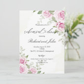 Invitation au dîner de répétition ANNA / Rose rose (Debout devant)