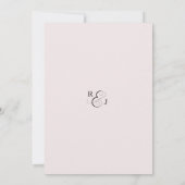 Invitation au dîner de répétition ANNA / Rose rose (Dos)