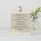 Invitation au dîner de répétition avec monogramme (Debout devant)