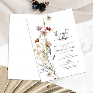 Invitation au dîner de répétition Boho