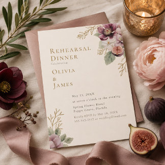 Invitation au dîner de répétition botanique à la p