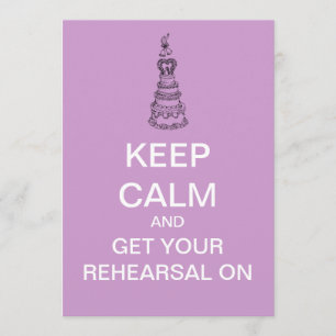 Invitation au dîner de répétition calme